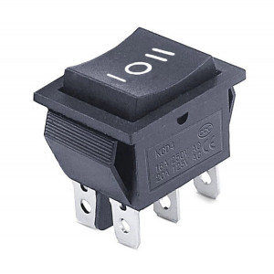 Prekidač 30x22mm 2xon-off-(on) 16A 250VAC - Img 1