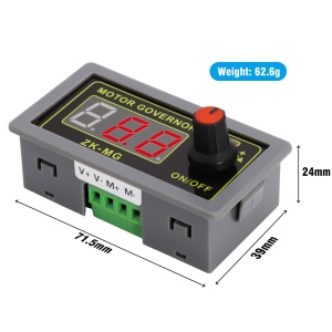 PWM Regulator Brzine DC Motora 5V-30V 5A sa Displejom ZK-MG - Img 2