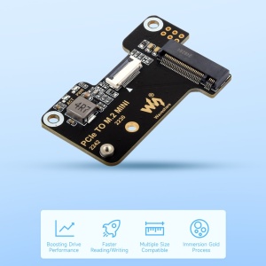 RaspberryPi 5 PCIe na M.2 adapter NVMe