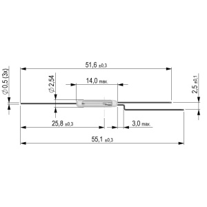 Reed kontakt KSK-1C90F-2025 - Img 2