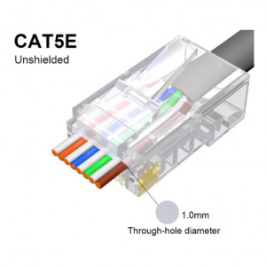 RJ45 konektor muški CAT5E prolazni - Img 3