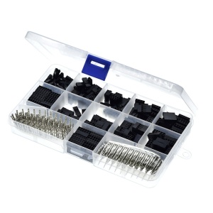 Set Dupont Konektora 2.54mm u Kutiji – Komplet 620 Delova (Kućišta i Krimp Pinovi)