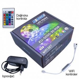 Set WiFi RGB LED traka 3m - Img 2