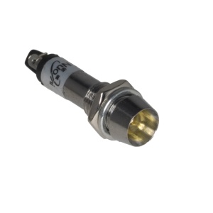 Signalna LED Lampica ADP8-1 12VDC Žuta Metalna 8mm