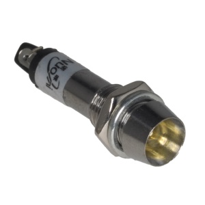 Signalna LED Lampica ADP8-1 230VAC Žuta Metalna 8mm