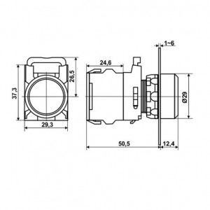 Taster LA115-B2-11 plavi - Img 2