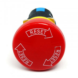 Taster za Hitno Zaustavljanje 16mm sa Zaključavanjem (Emergency Stop) - Pečurka Prekidač za CNC i Panele - Img 3