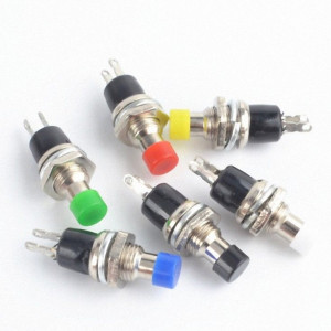 Taster za montažu na šasiju 0.5A 250V 7mm beli - Img 5