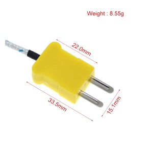 Termopar Tip K - Sonda za merenje temperature sa fiberglass izolacijom (-50 do 400°C) - Img 6