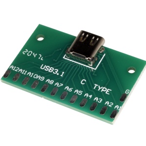 USB 3.1 Type-C Ženski Breakout Board – 24 pina Test Ploča - Img 2