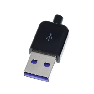 USB A Muški DIY Konektor za Lemljenje 65W 5A 5-Pin (Brzo Punjenje i OTG) - Img 2