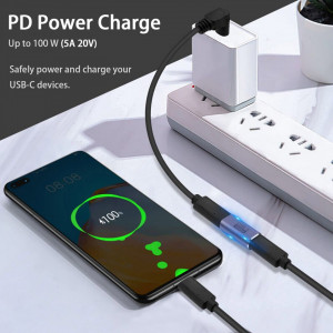USB4 Adapter Ženski na Ženski USB-C Spojnik 40Gbps 100W PD 8K Video - Img 4
