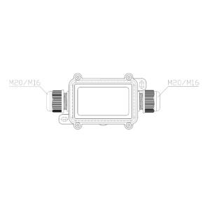Vodootporna razvodna kutija za spajanje 2 kabla IP68 (0.5-2.5mm²) - Img 4