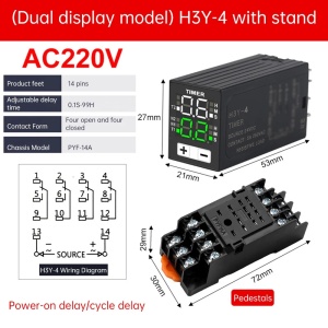 Vremenski rele H3Y-4 230VAC - Img 4