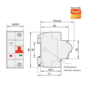 WiFi smart osigurač za montažu na DIN šinu 16A 230VAC - Img 2