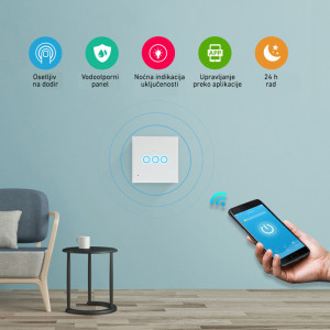 WiFi smart zidni prekidač-trostruki - Img 4