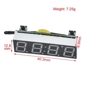 3-u-1 Digitalni Sat, Termometar i Voltmetar za Auto (Zeleni LED) - Img 3
