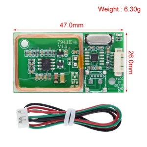 7941E+ RFID Čitač ID kartica 125kHz UART / Wiegand Modul za Arduino - Img 2
