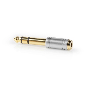Adapter 6.3mm ST M-3.5mm ST F metalni gold-plated - Img 4