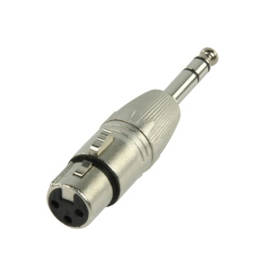 Adapter 6.3mm ST M-XLR 3P F
