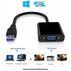 Adapter USB3.0 A muški-VGA ženski - Img 3
