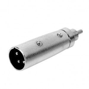 Adapter XLR 3P M-RCA M