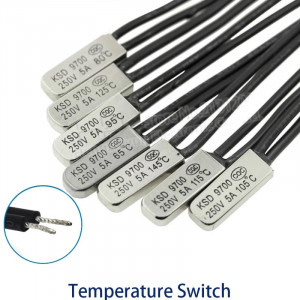 Bimetalni termostat KSD-9700 75C - Img 1