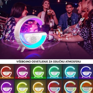 Bluetooth zvučnik RGB sa bežičnim punjačem - Img 4