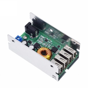 DC-DC Step-Down Buck Konvertor 9V-36V na 5V 5A - Auto Punjač i Naponski Modul sa 4 USB Porta - Img 6