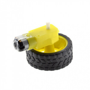 DC Motor sa reduktorom i točkom 3-6V (TT motor) za Arduino i robotiku - Img 3