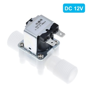 Elektromagnetni ventil za vodu i vazduh 12V DC 1/2" NC (Normalno Zatvoren) plastični - Img 3