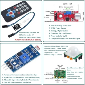 ESP8266 LED Ring Starter Kit - Pametni IoT Komplet sa Senzorima (Kompatibilan sa Arduino) - Img 4