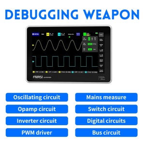 FNIRSI 1013D Digitalni Tablet Osciloskop 100MHz 2 Kanala 7" Touchscreen - Img 8