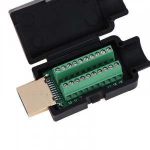 HDMI Muški Konektor sa Klemama na Šraf (Bez Lemljenja) - 20-pin na Terminal Blok sa Kućištem - Img 7