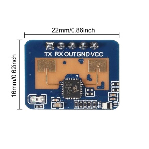 HLK-LD2410C 24GHz mmWave Radarski Senzor Prisustva Ljudskog Tela sa Bluetooth-om - Img 4