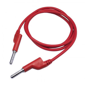 Kabl banana 4mm-banana 4mm 1.0m crveni