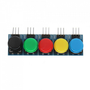 Komplet Arduino taster modula 12x12mm – 5 komada (Mix boja) - Img 3