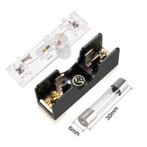 Kućište (nosač) staklenog osigurača na DIN šinu FS-101 6x30mm 10A sa LED indikacijom - Img 7
