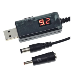 KWS-912V USB Step-Up Pretvarač Napona 5V na 9V / 12V sa Displejom - Kabl za Napajanje Rutera preko Power Banka - Img 4