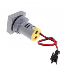 LED ampermetar 0-100A 22mm žuti AD101-22AMS - Img 2