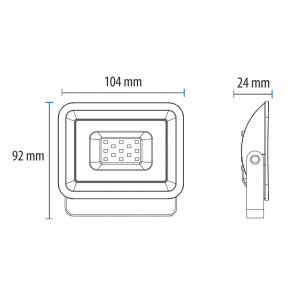 LED reflektor 10W crni - Img 3