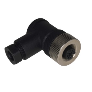 M12 Ženski Konektor 3-polni, Ugaoni 90°, PG7, 4A/250V