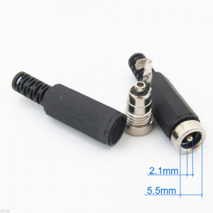 Napojni DC konektor F 2.1x5.5mm za kabl - Img 2