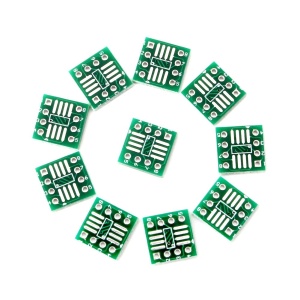 PCB Adapter SMD na DIP8 (SOP8, SSOP8, TSSOP8) - Dvostrani Adapter 1.27mm / 0.65mm - Img 5