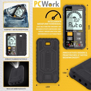 PCWork PCW02B Smart Digitalni Multimetar True RMS – 6000 tačaka - Img 3