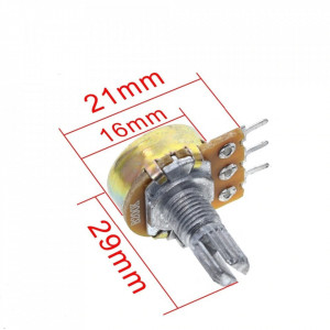 Potenciometar jednoobrtni mono WH148M 22K - Img 3