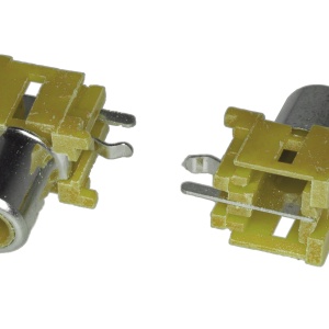 RCA Ženski Konektor za PCB - Žuti, Horizontalni (Činč utičnica 90°)