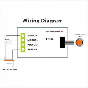 Regulator brzine DC motora 3A sa kablom V1.0 - Img 4