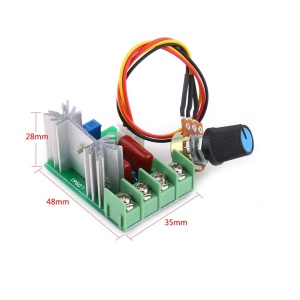 SCR Regulator Napona 220V 2000W – Dimer i Kontroler Brzine Motora - Img 7