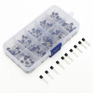 Set Tranzistora 200 komada u Kutiji – 10 Modela NPN / PNP TO-92 - Img 6